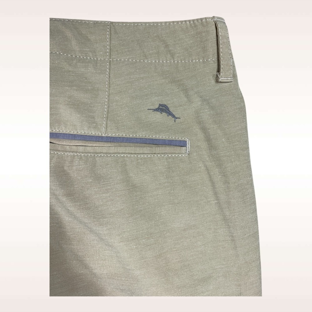 Tommy Bahama Pants Mens 38x32 Stone Khaki Performance Wicking 4-Way Stretch - Picture 3 of 13